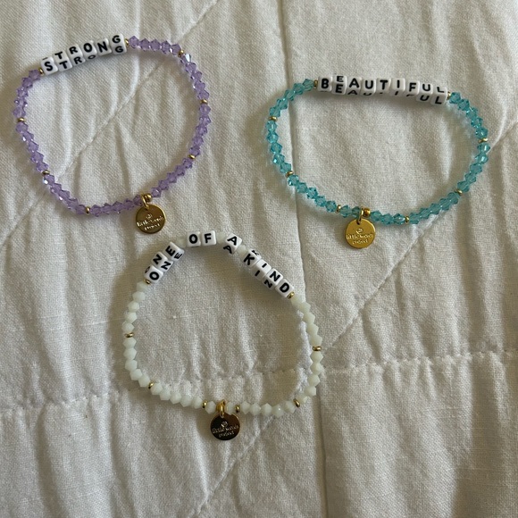 Brand new trio of Little Words Project bracelets. Never worn! - Picture 2 of 2
